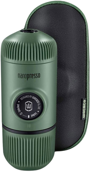 Еспресо-кавоварка портативна Wacaco Nanopresso Moss з чохлом Зелена (4897066230320)