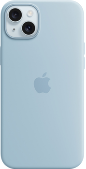 Etui Apple MagSafe Silicone Case do Apple iPhone 15 Plus Light Blue (MWNH3)