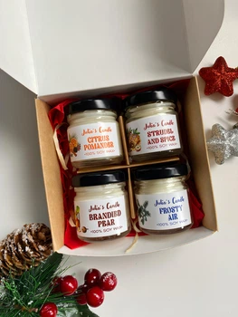 Набор аромасвечей Julia's Candle Рождественская Ночь 4шт (6641058967014)
