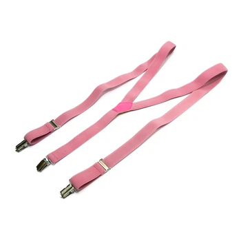 Подтяжки Gofin розовые 2,5 см PBP-4640