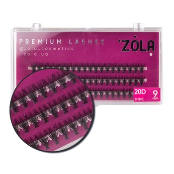 Ресницы-пучки ZOLA 20D 9 mm