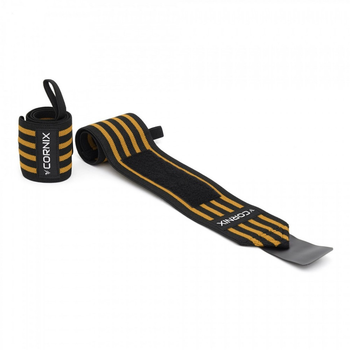 Бинти для зап'ясть Wrist Wraps Cornix XR-0196 Black/Orange