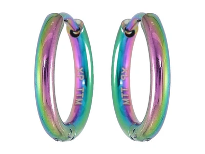 Сережки XUPING TTM Stainless Steel хамелеон кільця «Класика, шир. 1.8мм» ø 14мм (253528)