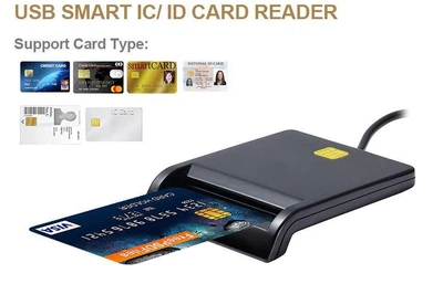USB считыватель смарт-карт для банковских карт IC/ID карт-ридер card reader плюс роз'єм під Smartphone