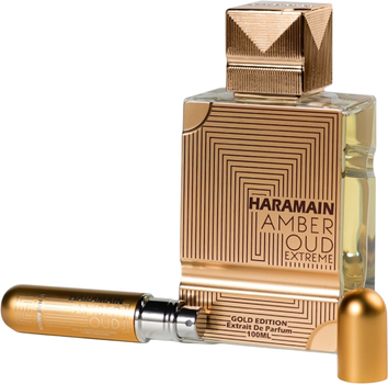 Zestaw unisex Al Haramain Perfumy Amber Oud Gold Edition Extreme 100 ml + Atomizer do napełniania 10 ml (6291106813067)