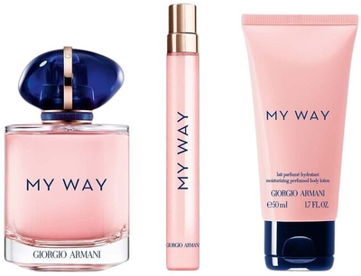 Zestaw dla kobiet Giorgio Armani My Way Woda perfumowana 90 ml + Miniaturka Woda perfumowana 10 ml + Balsam do ciała 50 ml (3614274336993)