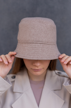Шерстяная панама D.Hats кофейного цвета
