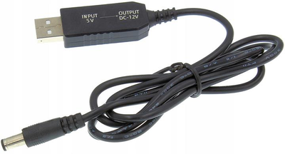 Кабель Usb для роутера з перетворювачем напруги 5V-12V Usb - Dc 5.5X2.1 1A, 1М інтернет без світла