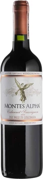 Вино Montes Cabernet Sauvignon Alpha красное сухое 0.75 л (2607248072486)
