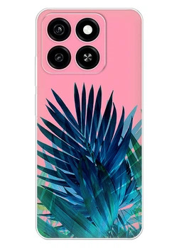 Силиконовый чехол ПринтОК для ZTE Blade A35 - Листья пальмы