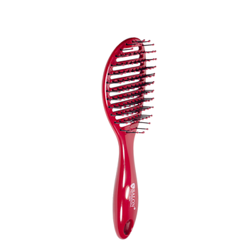 Расческа для волос скелетная Salon Professional продувная 18004 Черная Бордовый