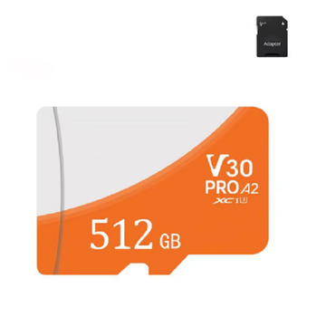 Micro sd карта памяти флешка флеш-карта 512 ГБ SEUNO оранжевая (GS844)