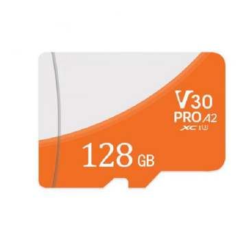 Micro sd карта памяти флешка флеш-карта 128 ГБ SEUNO оранжевая (GS842)