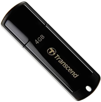 Флеш память USB Transcend JetFlash 350 4GB USB 2.0 Black (TS4GJF350)