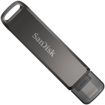Флеш память USB SanDisk iXpand Luxe 256GB USB Type-C + Lightning Black (SDIX70N-256G-GN6NE)