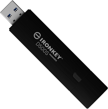 Флеш пам'ять USB Kingston IronKey D500S 64GB USB 3.2 Gen1 Black (IKD500S/64GB)