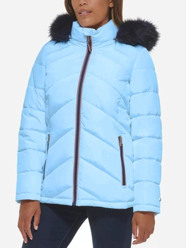 Куртка демісезонна з капюшоном жіноча Tommy Hilfiger 666504092 L Синя (1159785144)