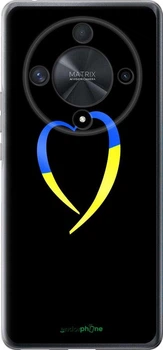 Чехол на Huawei Magic6 Lite Жёлто-голубое сердце "885u-3685-70447"