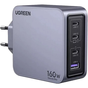 Мережевий зарядний пристрій UGREEN X763 Nexode Pro Space Gray (25877)