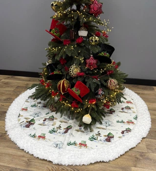 Юбка под елку X-mas Winter’s Tale Ø 100 см белая