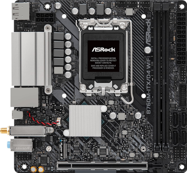 Материнська плата ASRock B760M-ITX/D4 WiFi (s1700, Intel B760, PCI-Ex16)