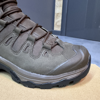 Берцы тактические Salomon QUEST 4D Forces 2 High GTX, р. 41 1/3 (7.5), цвет Коричневый (Earth), GoreTex, берцы армейские