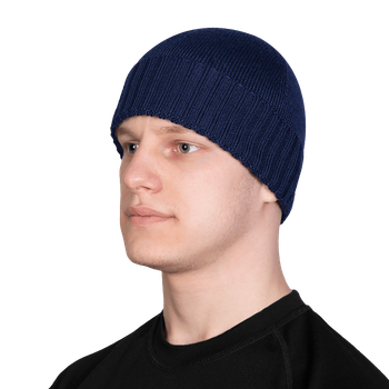 Шапка Watch Cap Merino Темно-синя (6703)