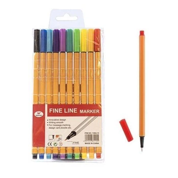 Ручки капиллярные "Fine Line" 10цв Home WW00413ST