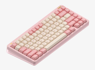 Бездротова механічна клавіатура NuPhy Halo75 V2 / Raspberry (linear, 46gf) / Color - Sakura Fizz / Hot-Swappable, RGB, ANSI US