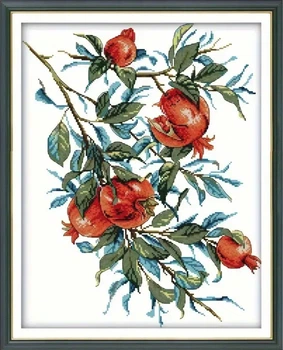 Набір для вишивання за нанесеною на канву схемою "Pomegranate". AIDA 11CT printed , 38*48 см
