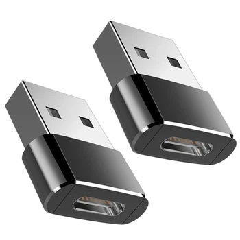 Перехідник USB-C Female на USB-A Male для смартфона Addap UC2A-01, OTG адаптер, 2 шт (1160)