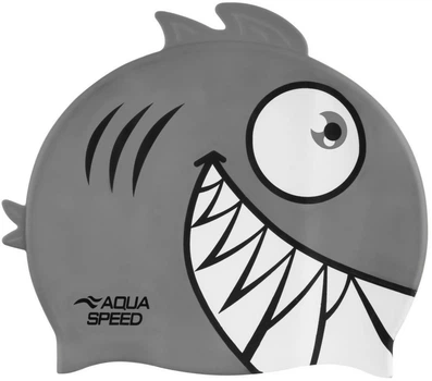 Шапка для плавання Aqua Speed ZOO Pirana Grey JR (246-26)