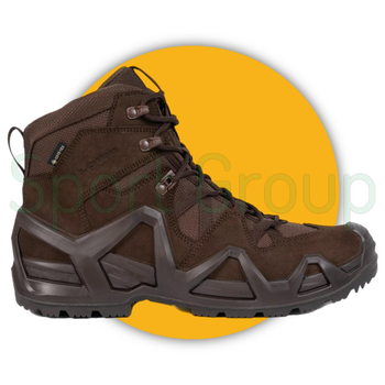 Черевики тактичні Lowa Zephyr MK2 GTX mid TF Dark Brown (коричневий) UK 10.5/EU 45