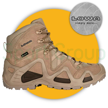 Ботинки тактические Lowa Zephyr GTX mid TF Coyote (койот) UK 7.5/EU 41.5