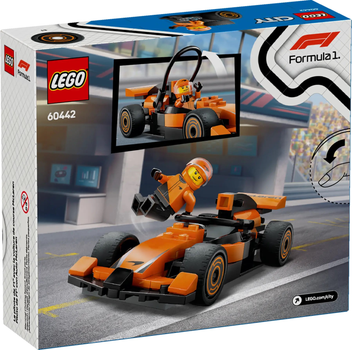 Конструктор LEGO City F1 Водій і болід McLaren 86 елементів (60442)