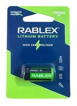 Батарейка Rablex CR 123A BLI 1 шт