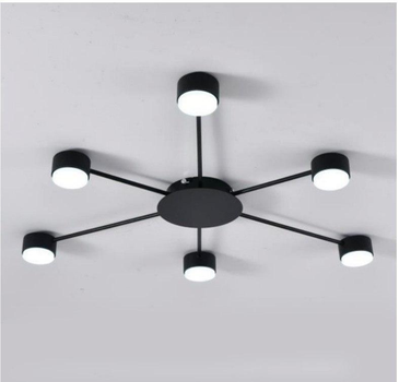 Світильник світлодіодний стельовий LUMINARIA RAY SLIM 6xGX53 BLACK