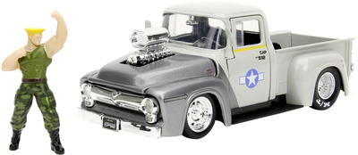 Samochód metalowy Jada "Street Fighter" Ford Pickup z figurką Guile 1:24 (4006333084591)