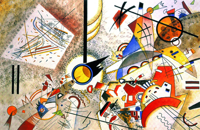 Puzzle Piatnik Gwarny akwarel Wassily Kandinsky 1000 elementów (9001890539640)