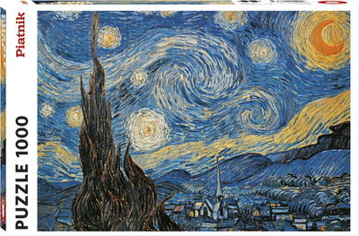 Puzzle Piatnik Gwiaździsta noc Vincent van Gogh 1000 elementów (9001890540363)