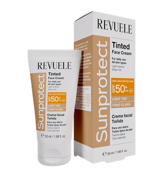 Крем для лица Revuele Sunprotect солнцезащитный тонирующий SPF 50+ тон Light Tint Светлый оттенок (5060565106055)