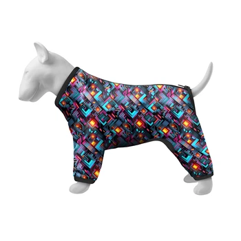 Ветровка для собак средних пород WAUDOG Clothes рисунок Бесконечные миры размер M47 длина 44-47 см обхват груди 69-72 см шея 47-50 см полиэстер стильная легкая одежда 394-4058