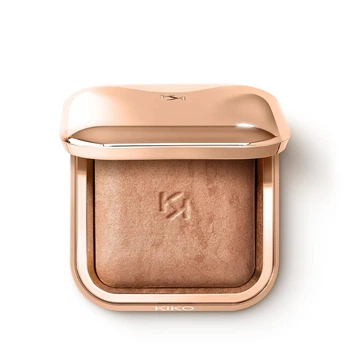 Запечений бронзер із шовковистою текстурою Kiko Milano Silky Glow Baked Bronzer 01 Warm Sienna