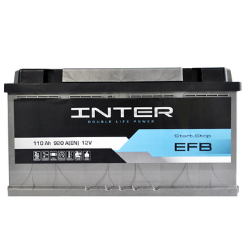 Автомобильный аккумулятор INTER 110Ah 920A EFB Start-stop R+ 4820219073659