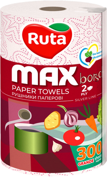 Бумажные полотенца Ruta MAX 2 слоя 300 отрывов (4820023744530_1)