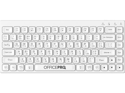 Клавіатура OfficePro SK955W Wireless/Bluetooth White