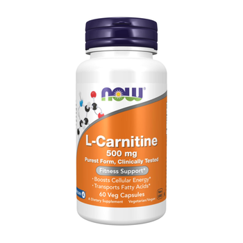 Л-карнитин 500 мг Now Foods L-Carnitine 500 мг 60 капсул