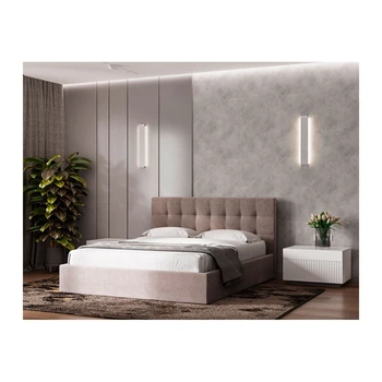 Кровать Chester NewDesign Simple Comfort с нишей для белья 90x200 светло-розовый