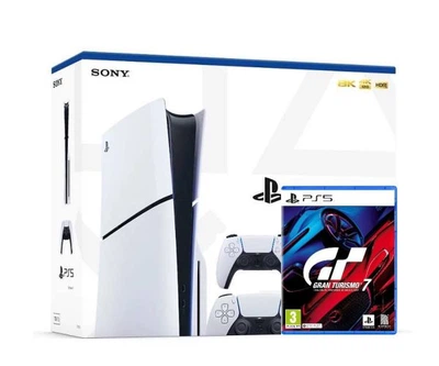 Ігрова консоль Sony PlayStation 5 Slim 1Tb + Gran Turismo 7 (російські субтитри) + DualSense (White)