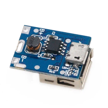Повышающий модуль стабилизатор/преобразователь USB DC-DC 3.7-5В - 5В 1А, Micro-USB
